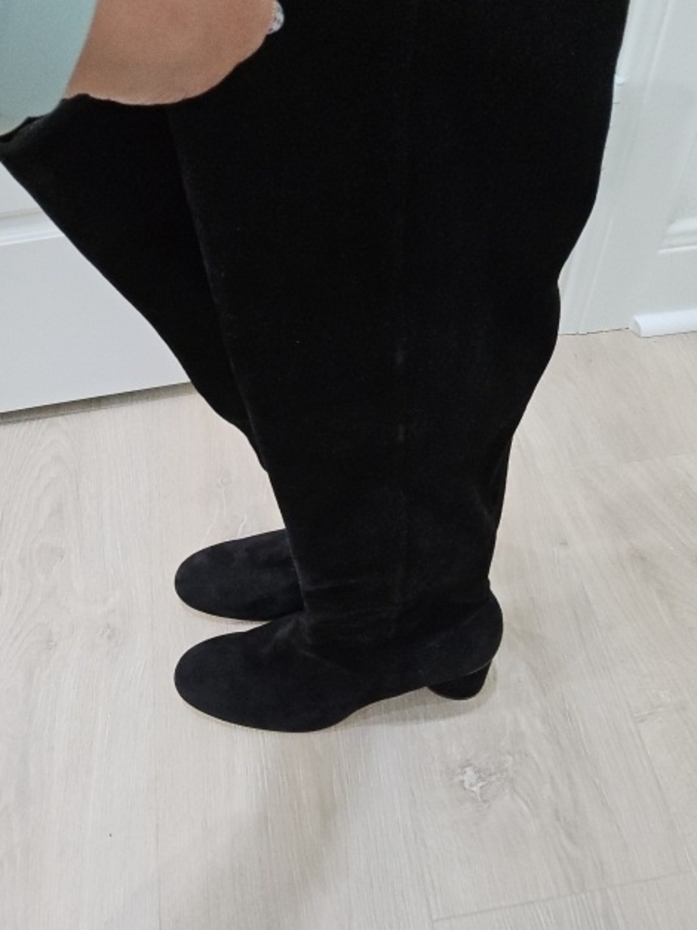Stuart Weitzman Black Block Heel Boots - Picture 5 of 5